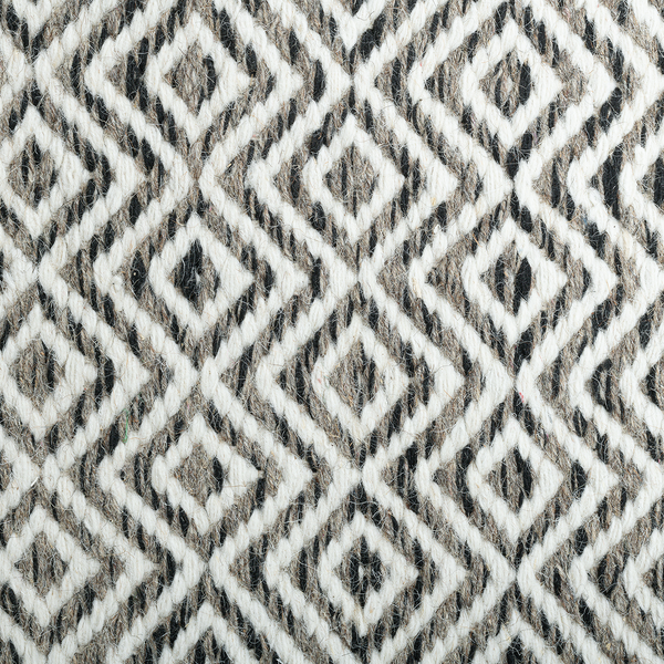 Wollteppich Trondheim IV - Schurwolle - Grau - 80 x 150 cm