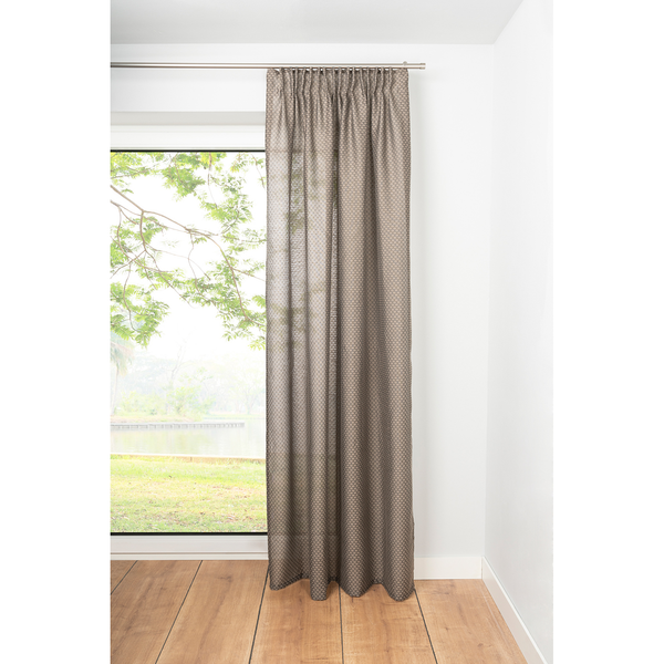 Schlaufenschal Dot - Polyester - Taupe - 135 x 245 cm