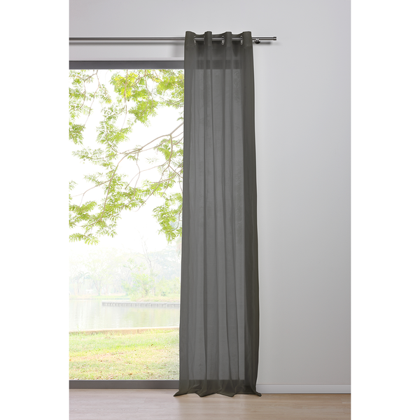 Ösenschal Pure - Polyester - Grau - 135 x 245 cm