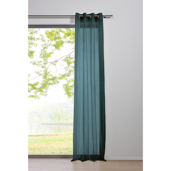 Ösenschal Pure - Polyester - Blau - 135 x 245 cm