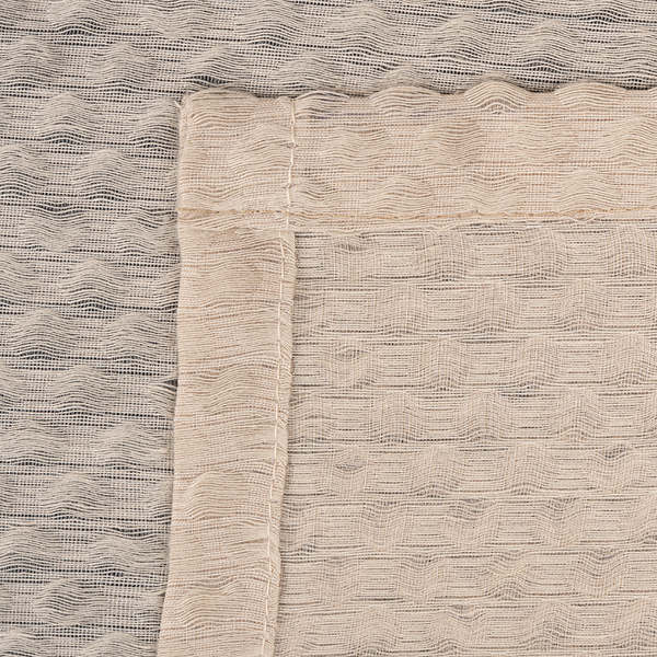 Ösenschal Dot - Polyester - Sand - 135 x 245 cm