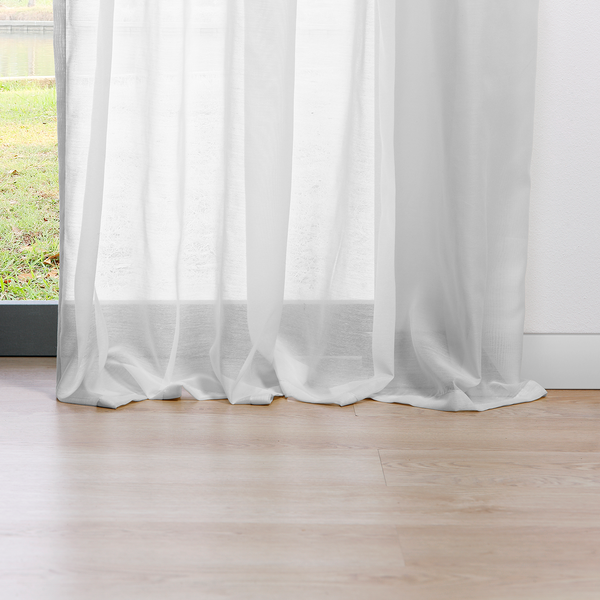 Schlaufenschal Pure - Polyester - Weiß - 135 x 245 cm
