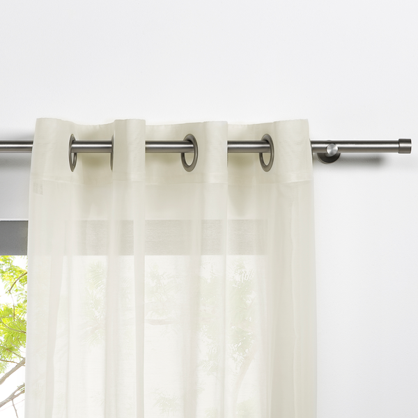 Ösenschal Pure - Polyester - Ecru - 135 x 300 cm
