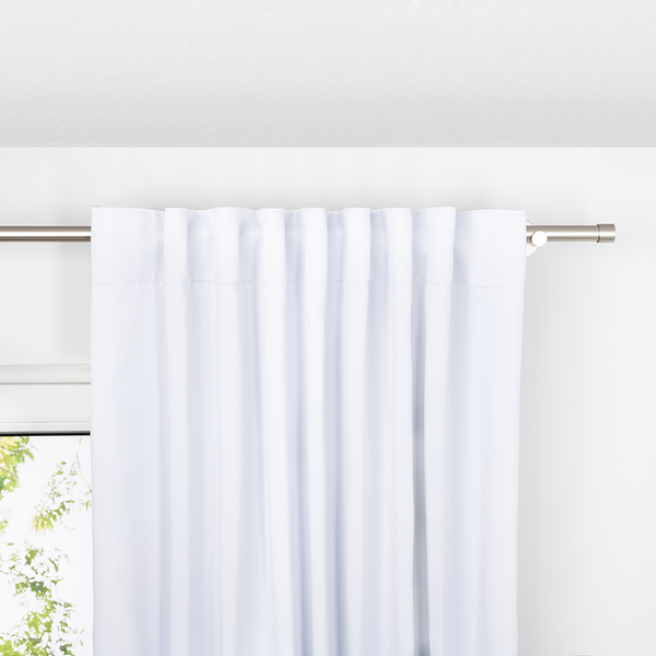 Verdunklungs-Schlaufenschal Day&Night - Polyester - Weiß - 135 x 245 cm