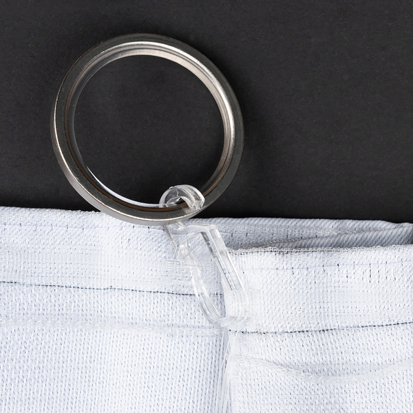 Verdunklungs-Schlaufenschal Day&Night - Polyester - Weiß - 135 x 245 cm