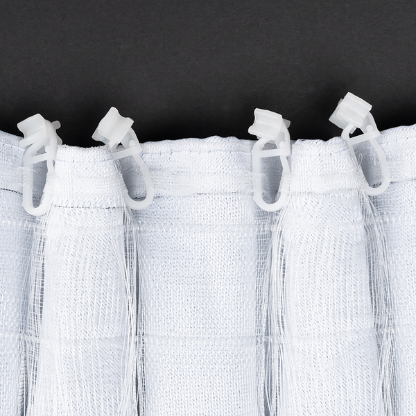 Verdunklungs-Schlaufenschal Day&Night - Polyester - Weiß - 135 x 245 cm