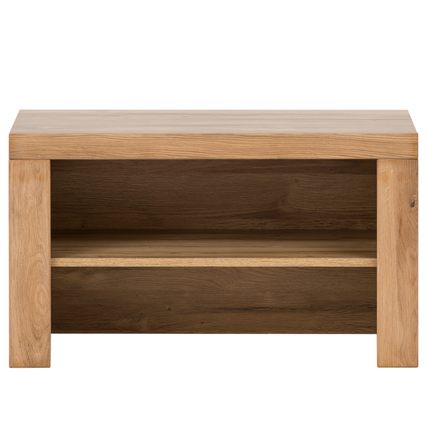 Garderobenbank Gräben - Eiche teilmassiv - Eiche / Eiche Dekor