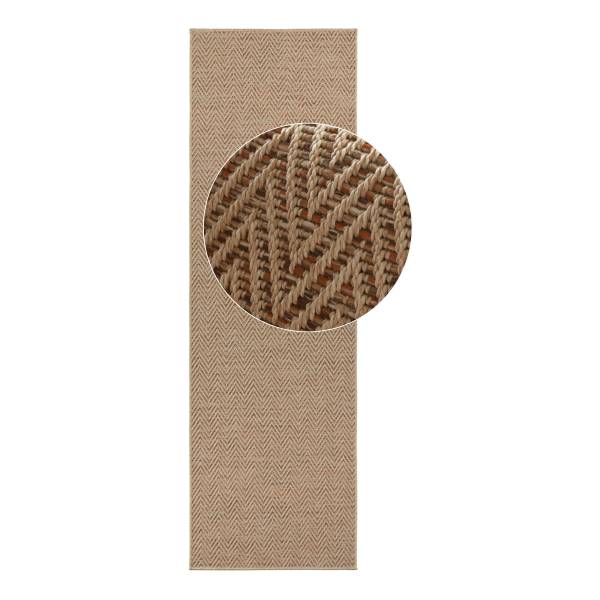 In-/ Outdoorläufer Nature 500 - Polypropylen - Terracotta - 80 x 150 cm
