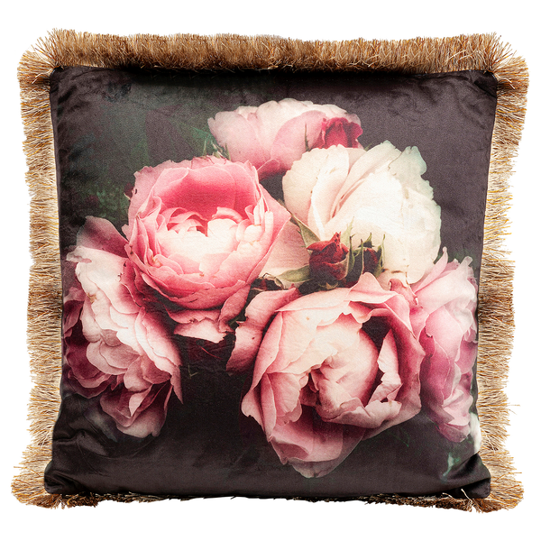 Dekokissen Blush Roses - Polyester - Mehrfarbig
