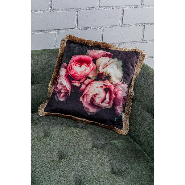 Dekokissen Blush Roses - Polyester - Mehrfarbig