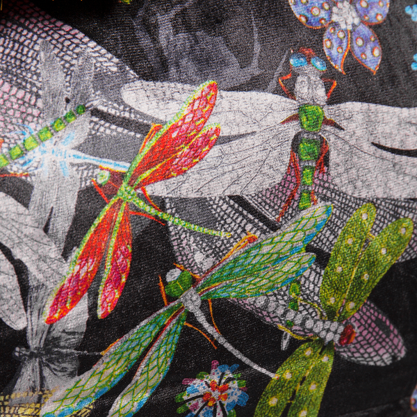 Dekokissen Tropical Garden - Polyester  Schwarz / Mehrfarbig