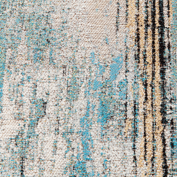 Kurzflorteppich Abstract - Baumwolle  / Polyester - Hellblau - 240 x 170 cm