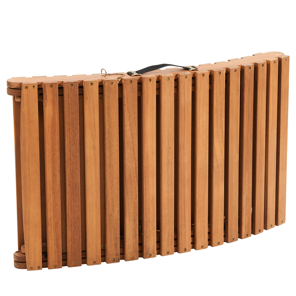 Gartenliege SUN WAVER - Akazie teilmassiv - Braun