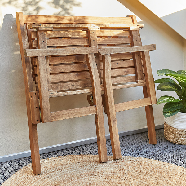 Gartenbank LOVEBIRD - Akazienholz - Braun