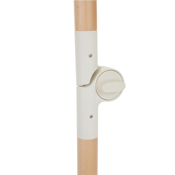 Strandschirm BOHO LOUNGE - Buche teilmassiv / Polyester - Creme - Beige