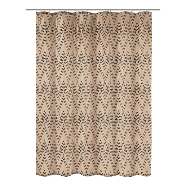 Duschvorhang Zag Cotti - Polyester / Baumwolle - Taupe