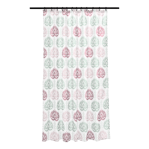 Duschvorhang Lotus - Polyester - Mehrfarbig