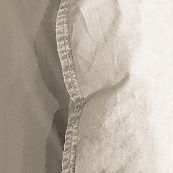 Renforce-Bettwäsche Stonewashed Pure - Baumwolle - Beige - 135 x 200 cm + Kissen 80 x 80 cm - 2-teilig