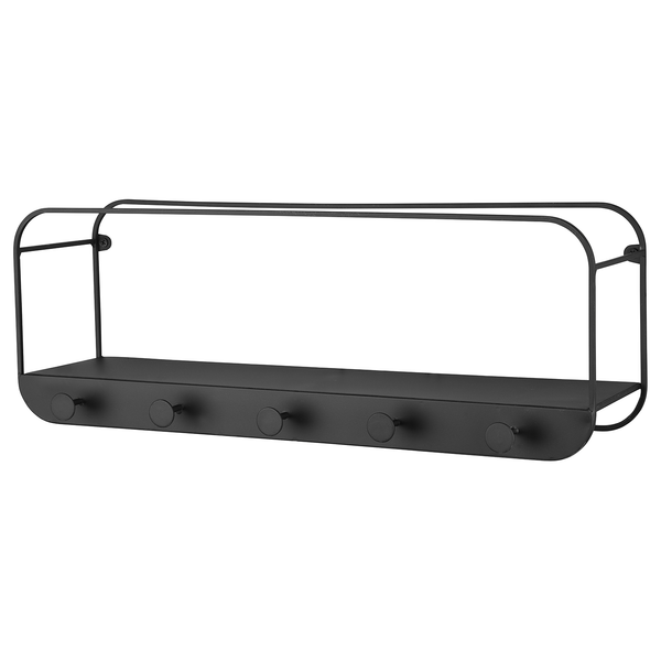 Garderobenleiste Gräfenhain - Metall - Schwarz