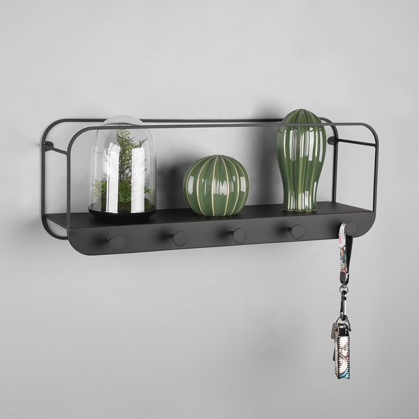 Garderobenleiste Gräfenhain - Metall - Schwarz