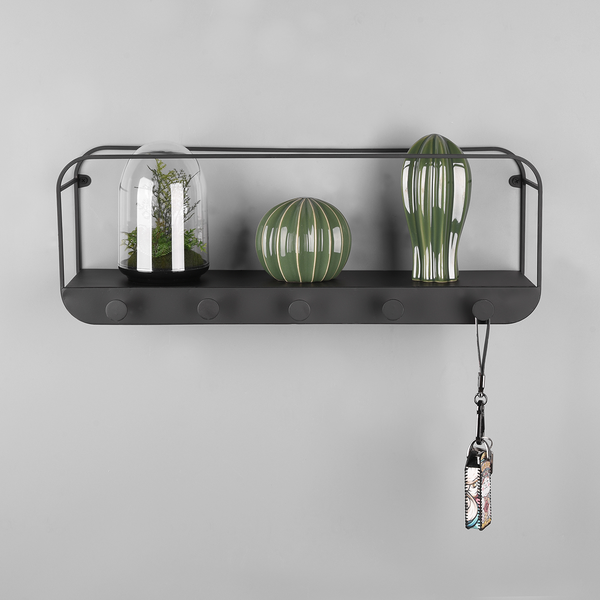 Garderobenleiste Gräfenhain - Metall - Schwarz