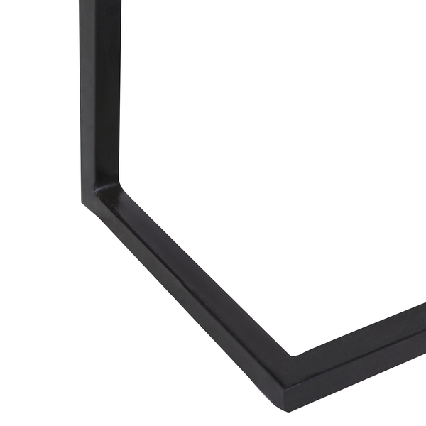 Beistelltisch Ugo II - Mango massiv / Metall - Mango / Schwarz