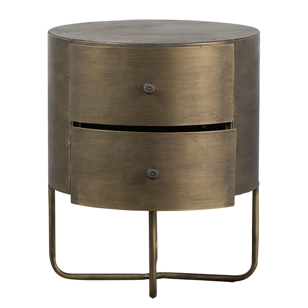 Beistelltisch Rauma - Metall - Antik Messing