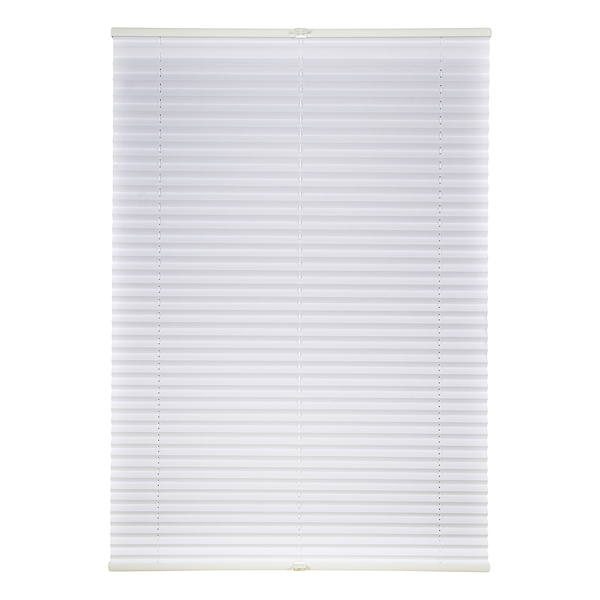 Plissee Klemmfix Ally - Polyester - Weiß - 60 x 130 cm