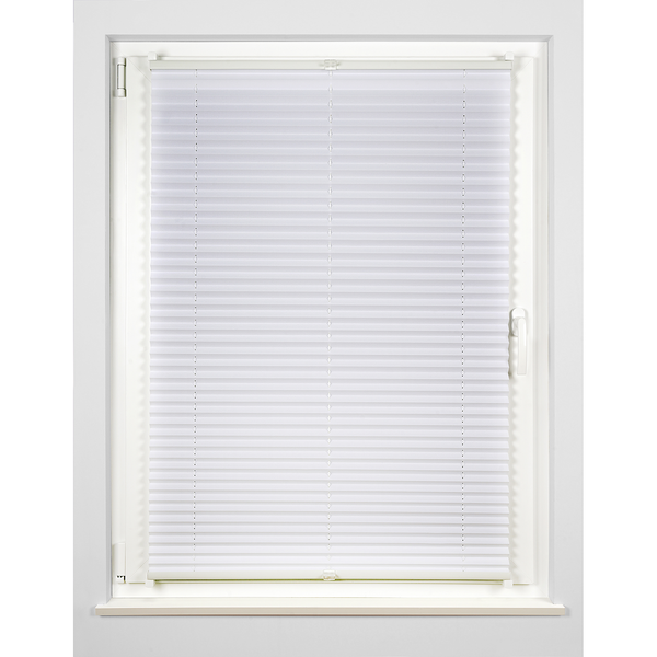 Plissee Klemmfix Ally - Polyester - Weiß - 60 x 130 cm