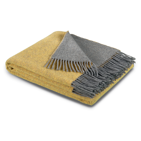Plaid Cashmere I - Wolle / Kaschmir - Ocker - 130 x 170 cm