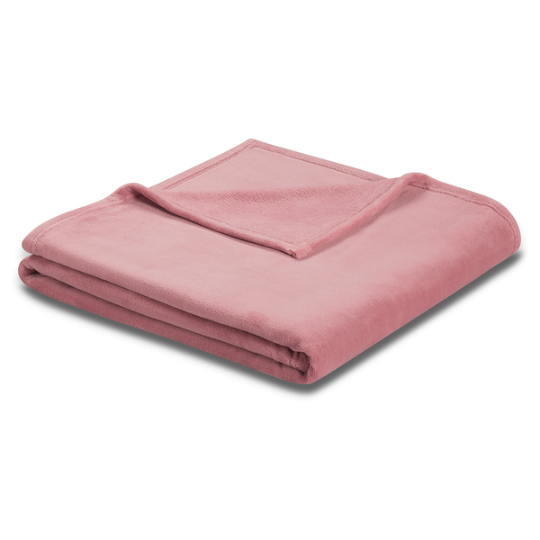 Plaid Soft & Cover - Polyester - Altrosa