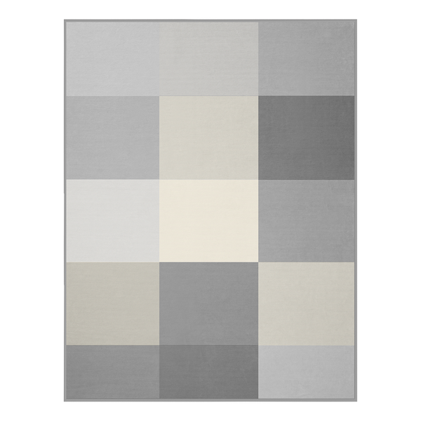 Plaid Colourfields - Mischgewebe - Grau - 180 x 220 cm