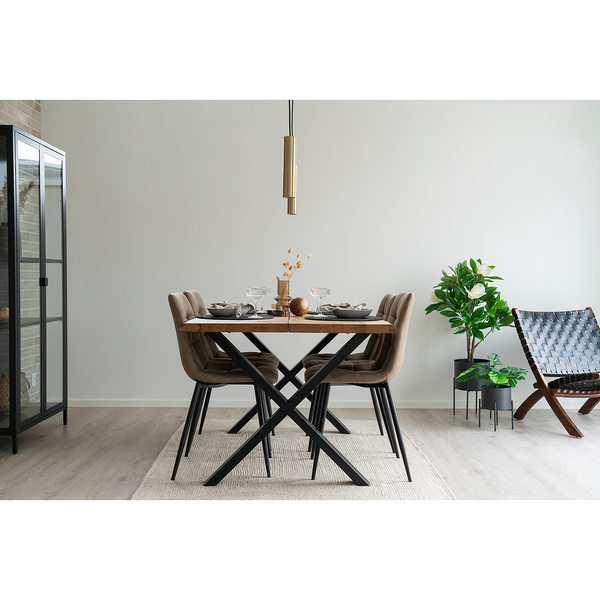 Pendelleuchte Paris - Stahl - 1-flammig - Messing