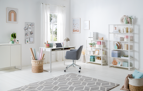 Regal HERBY - Weiß - Höhe: 100 cm