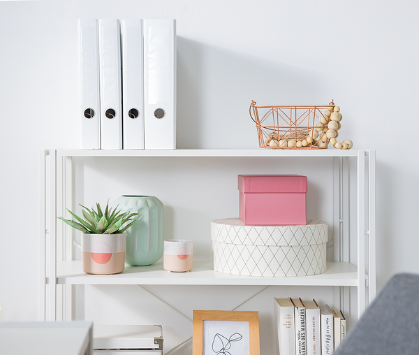 Regal HERBY - Weiß - Höhe: 100 cm