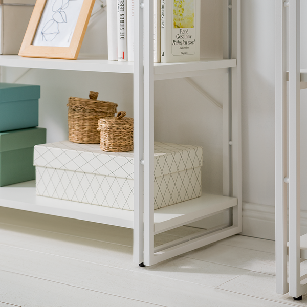 Regal HERBY - Weiß - Höhe: 100 cm