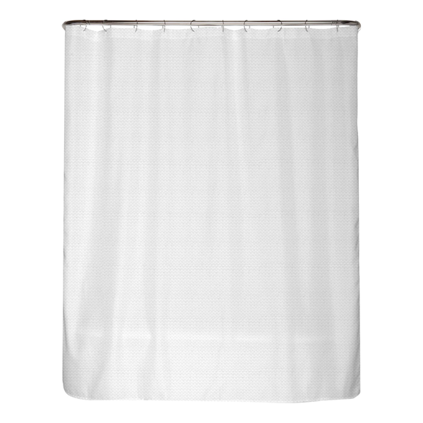 Anti-Schimmel Duschvorhang Newtown - Polyester - Weiß - 180 x 180 cm