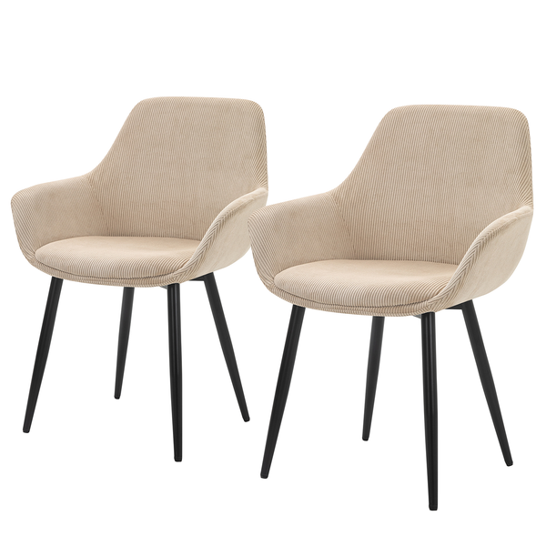 Armlehnstuhl Morgedal (2er-Set) - Magnolia