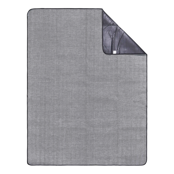 Picknickdecke WANDERLUST - Polyacryl / Polyester - Schwarz
