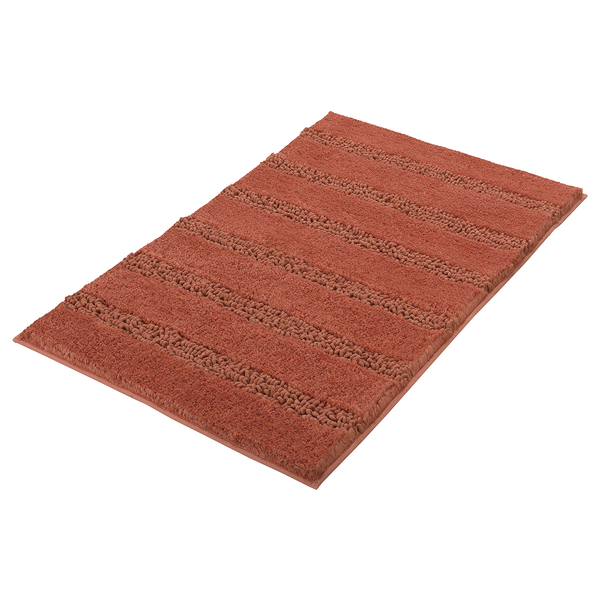 Badematte Monrovia - Webstoff - Terracotta - 100 x 60 cm