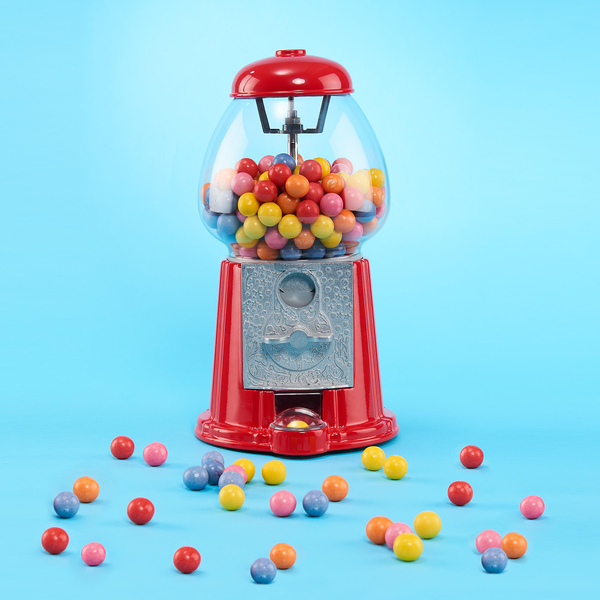 Kaugummi Automat BIG SPENDER - Glas / Aluminium - Rot