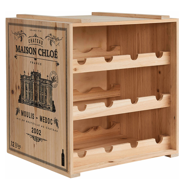 Weinregal VINOTHEK - Tannenholz - Beige