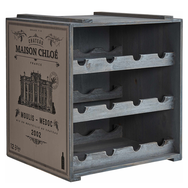 Weinregal VINOTHEK - Tannenholz - Taupe