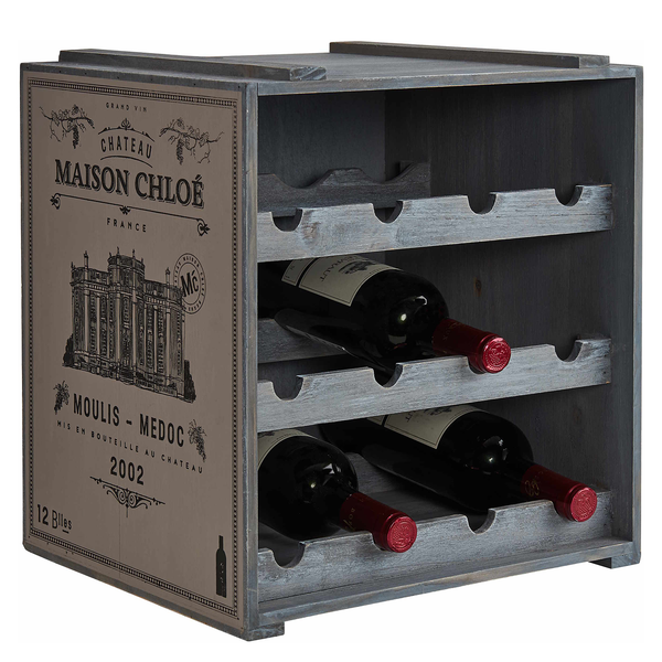 Weinregal VINOTHEK - Tannenholz - Taupe