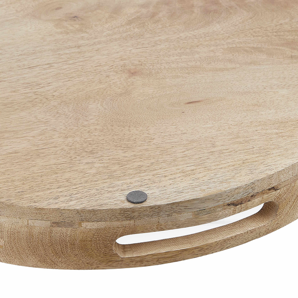 Tablett MANGO DAYS - Mangoholz - Braun - Durchmesser: 40 cm