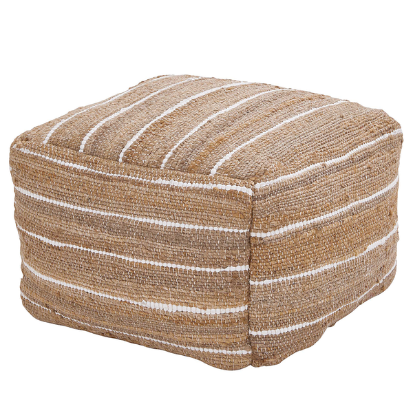 Pouf ALL NATURE - Hanf / Baumwolle - Natur