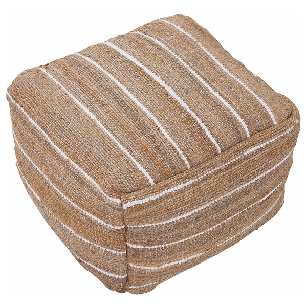 Pouf ALL NATURE - Hanf / Baumwolle - Natur