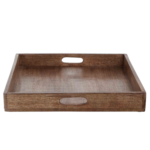 Tablett STANDARD SUPPLY - Mangoholz - Braun