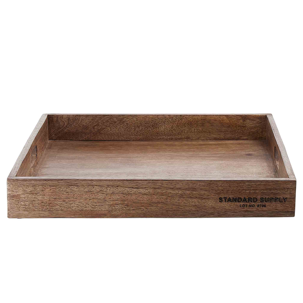 Tablett STANDARD SUPPLY - Mangoholz - Braun