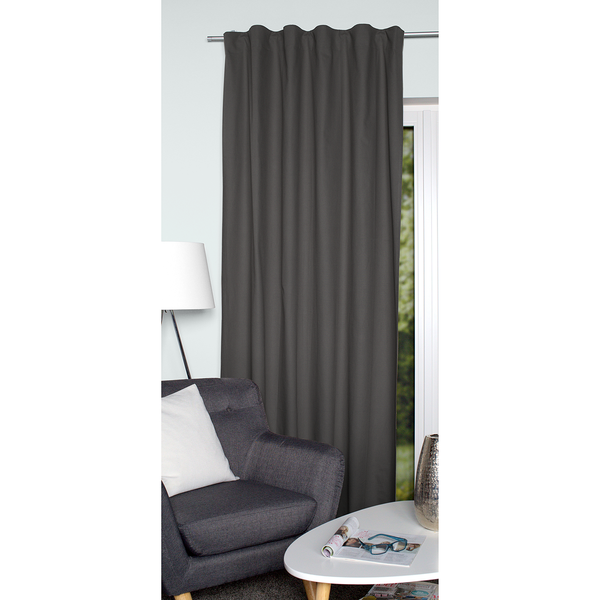Fertiggardine Topic - Baumwolle - Grau - 140 x 225 cm